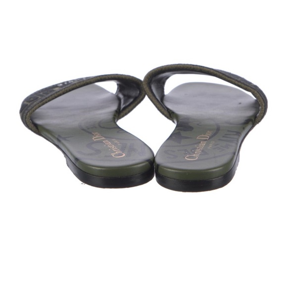 Dior Dark Green and Black Sandals - Picture 2 of 6